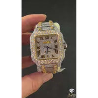 Moissanite diamond watch