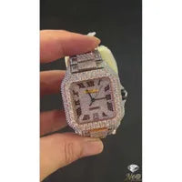 Moissanite diamond watch