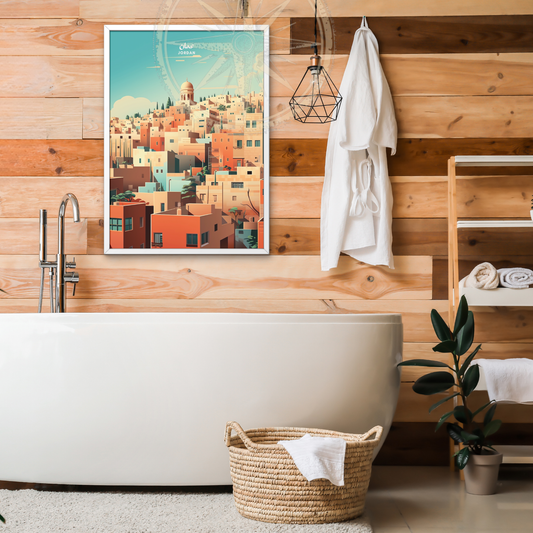 Affiche Amman | Impression Jordanie | Affiche Jordanie