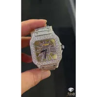 Moissanite diamond watch