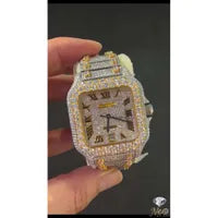 Moissanite diamond watch