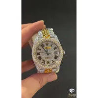Moissanite diamond watch