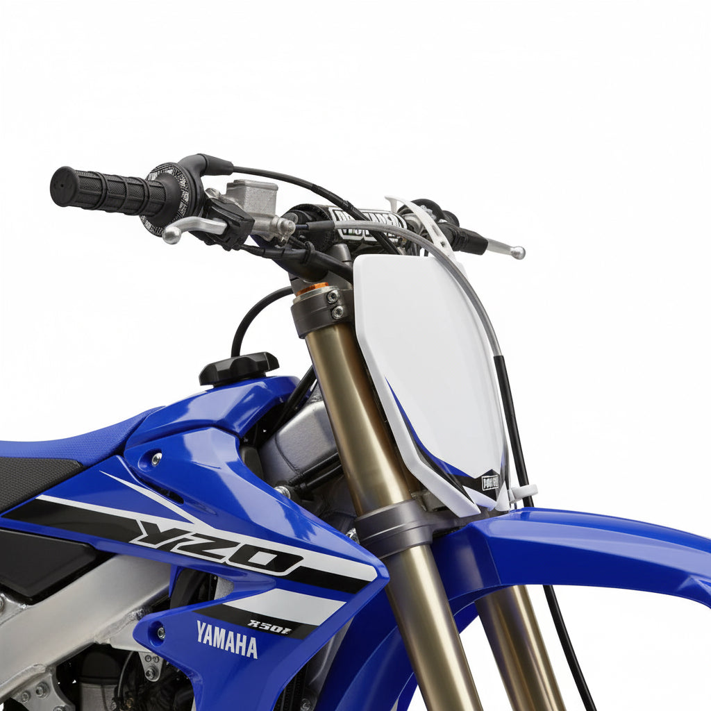 Black motorcycle grips with ProTaper branding on a white background