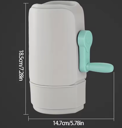 Hand cranked peanut sheller