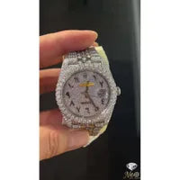 Moissanite diamond watch