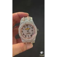 Moissanite diamond watch