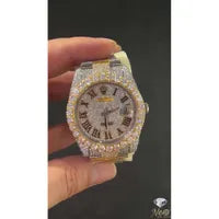 Moissanite diamond watch