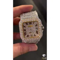 Moissanite diamond watch