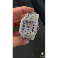 Moissanite diamond watch