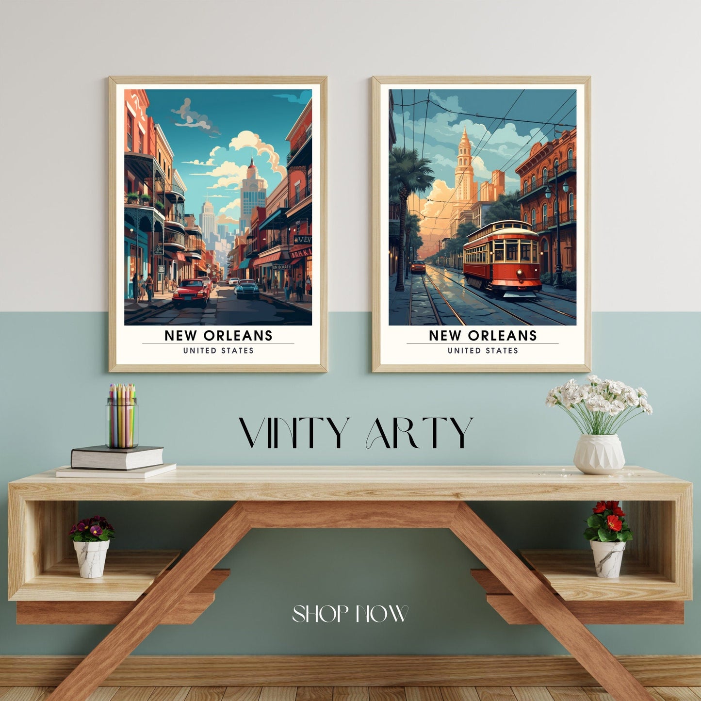 Impression Nouvelle Orléans, USA | Poster de voyage Nouvelle Orléans  | Poster de voyage | affiche USA
